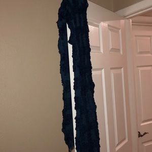 blue warm scarf